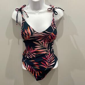 Jessica Simpson One Piece Tropical Swimsuit NWT  Sz Small